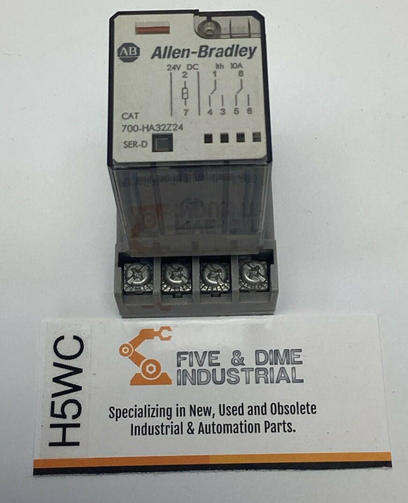 Allen Bradley 700-HA32Z24 Relay w/ Base 8-Pin 10A, 24VDC