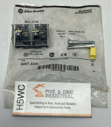 Allen Bradley 800T-XD4 Shallow Block 1 NCLB