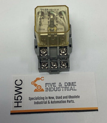 Idec RH1B-U-DC24V 11-Pin Relay 10-Amp, 24VDC Coil w/ Base
