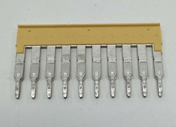 Weidmuller 1608940000 ZQV 2.5/10 Yellow Contactor Cross Connector (20 Pieces)