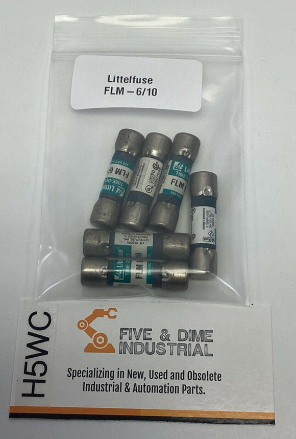 Littelfuse FLM 6/10 Fuse 6/10-Amp, 250VAC (6-Pack)