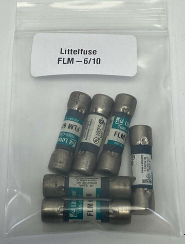 Littelfuse FLM 6/10 Fuse 6/10-Amp, 250VAC (6-Pack) - 0