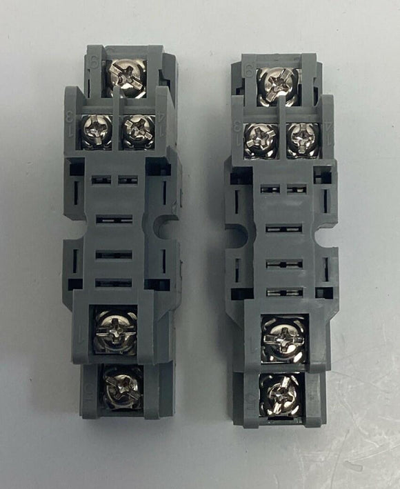 Idec SH1B-05 5-Pin Relay Base DIN Mount 2-Pack