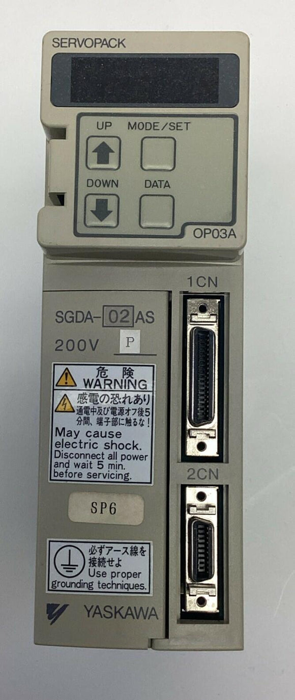 Yaskawa SGDA-02ASP Servopack AC Servo Drive, 200V