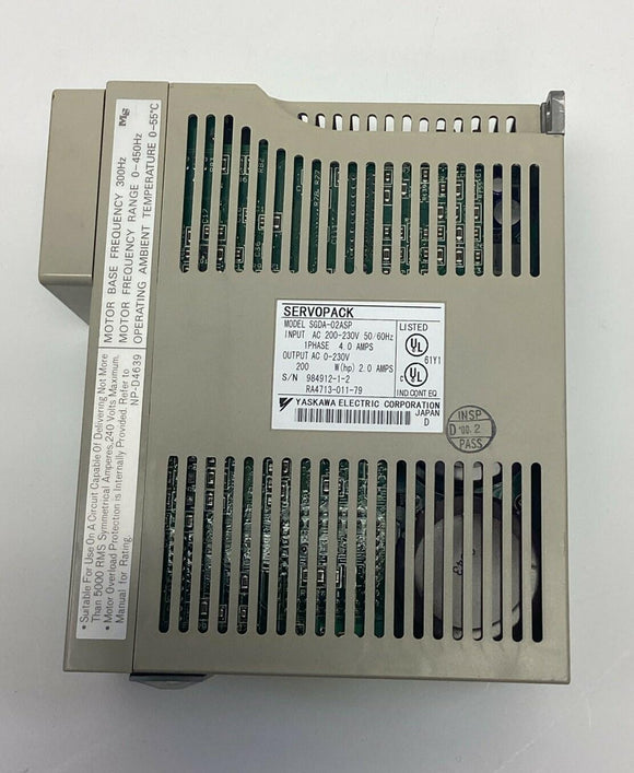Yaskawa SGDA-02ASP Servopack AC Servo Drive, 200V