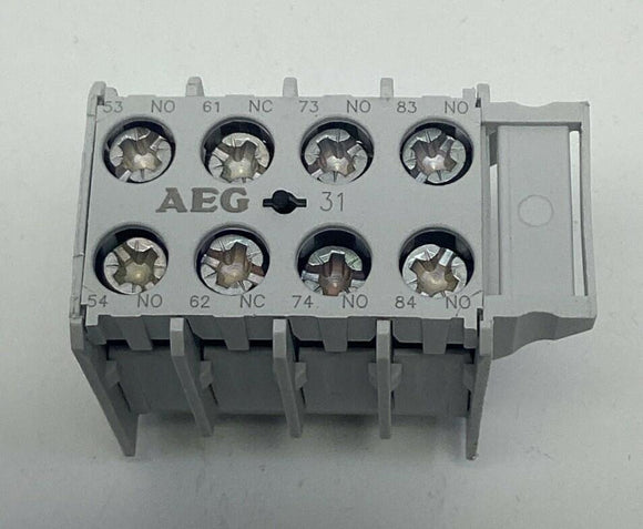 AEG HS05K.31 Auxiliary Contact Block 10-Amp, 750V 3-N.O. , 1-N.C.