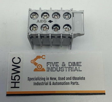 AEG HS05K.31 Auxiliary Contact Block 10-Amp, 750V 3-N.O. , 1-N.C.