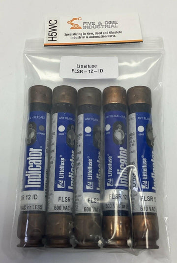 Littelfuse FLSR-12-ID 12-Amp Indicator Fuse 600VAC (5-Pack)