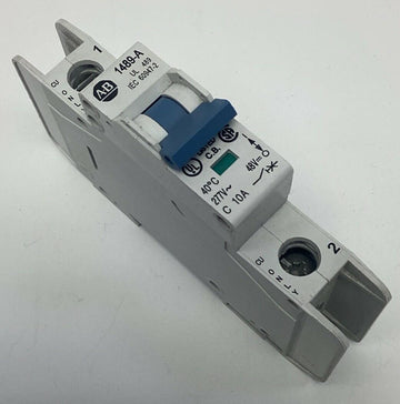 Allen Bradley 1489-A1C100 Circuit Breaker 10-Amp DIN Mount 277VAC 48VDC - 0