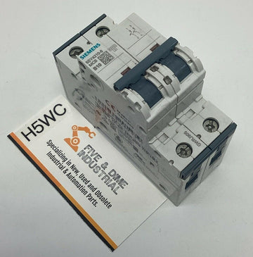 Siemens 5SY4210-6 2-Pole, 10-Amp Circuit Breaker 400VAC MBC-B10