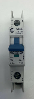 Allen Bradley 1489-A1C030 Circuit Breaker 1-Pole, 3-Amp DIN Mount 277VAC, 48VDC-4