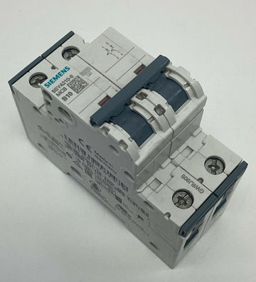 Siemens 5SY4210-6 2-Pole, 10-Amp Circuit Breaker 400VAC MBC-B10 - 0