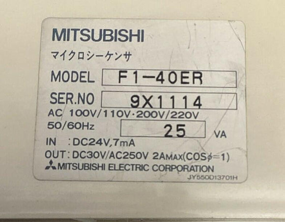 Mitsubishi Melsec  F1-40ER  I/O Extension Unit
