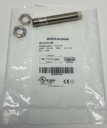 Datalogic IS-12-F1-S2 Proximity Sensor 10-30VDC, M12 Plug - 0