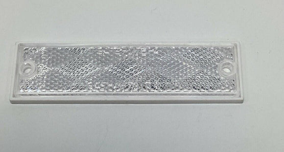 Sate-Lite SAE-A-72 Clear Rectangle Reflector 1-1/8" x 4-3/8"