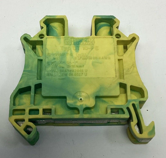 Phoenix Contact UT-10-PE Ground Terminal Block 20-6AWG (Lot of 4)