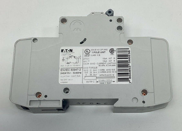 Eaton WMZT1C05 5-Amp, 1-Pole Circuit Breaker 48VDC, 277VAC DIN Mount