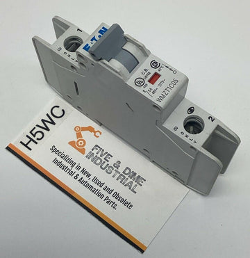 Eaton WMZT1C05 5-Amp, 1-Pole Circuit Breaker 48VDC, 277VAC DIN Mount