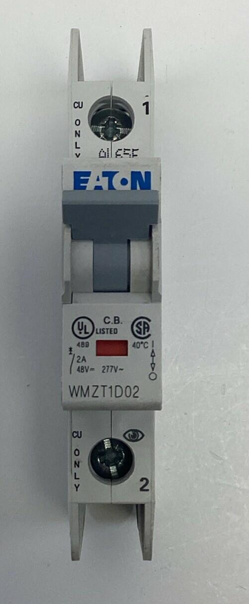 Eaton WMZT1D02 2-Amp, 1-Pole Circuit Breaker 48VDC, 277VAC DIN Mount