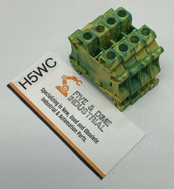 Phoenix Contact UT-6-PE Ground Terminal Block 24-8-AWG (Lot of 4)