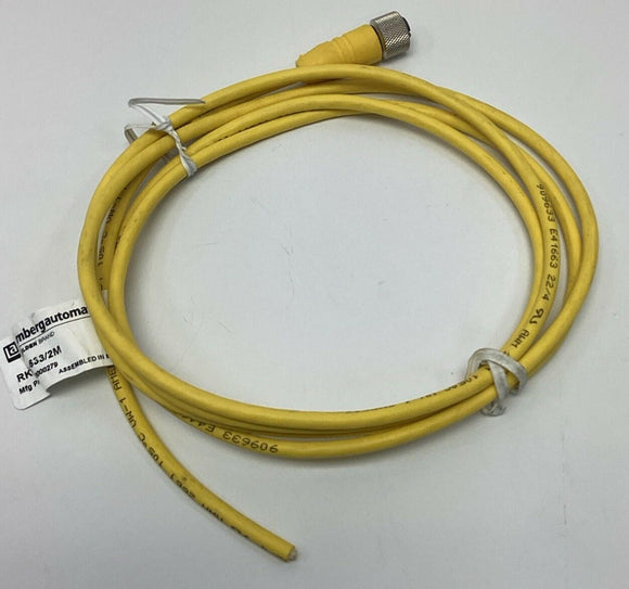 Lumberg RKT-4-633/2M Single End Female Cable M12 4-Pin, 4A, 250V 2-Meters