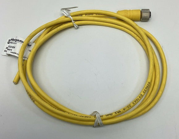 Lumberg RKT-4-633/2M Single End Female Cable M12 4-Pin, 4A, 250V 2-Meters