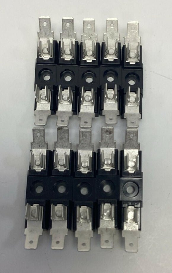 Mersen 6X32QC1 Miniature Single Pole Fuse Block 6x32mm 30A, 250V, (10-Pack)