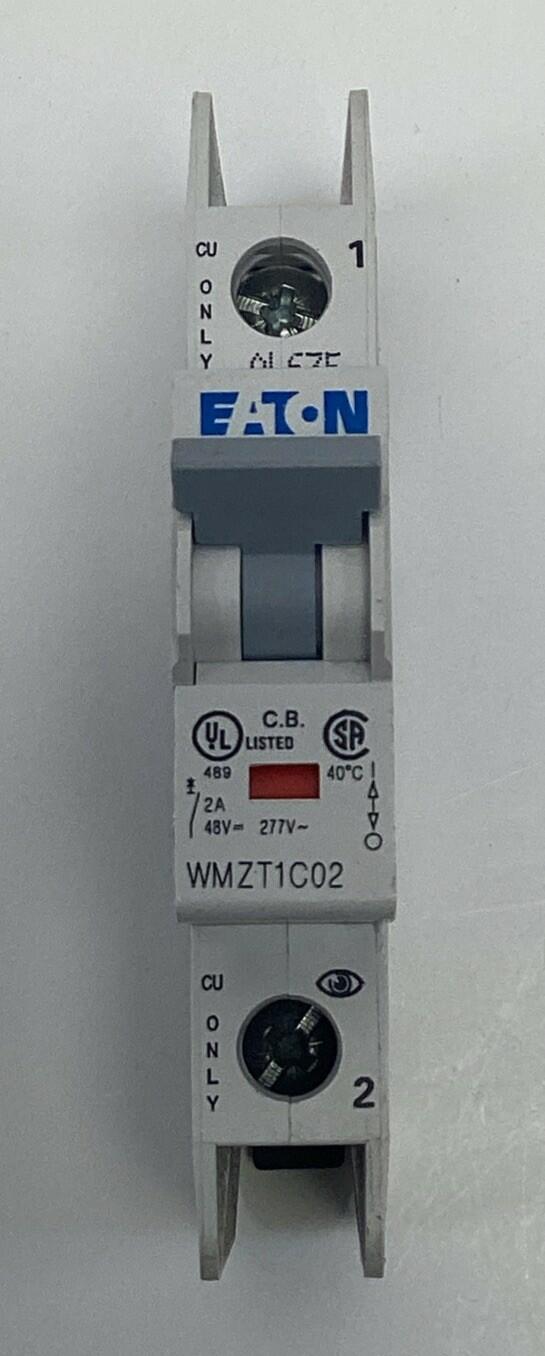 Eaton WMZT1C02 2-Amp, 1-Pole Circuit Breaker 48VDC, 277VAC DIN Mount