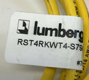 Lumberg RST4RKWT4-S798/2M Double Ended M12 4-Pole Male Straight to 90° Female-3