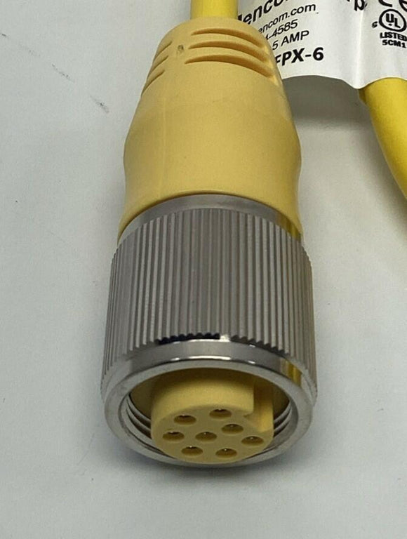 Mencom MIN-8MFPX-6 8-Pole Male / Female Straight Cable 6FT.