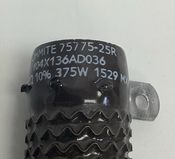 Ohmite 75775-25R 25 Ohm, 375Wah 10% Tol. Power Surface Resistor