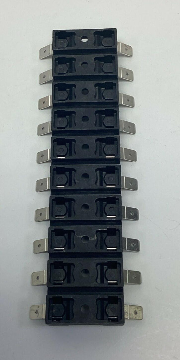 Eaton Buss S-8000 10-Pole Panel Mount Fuse Block for 1/4" x 1-1/4" Fuses