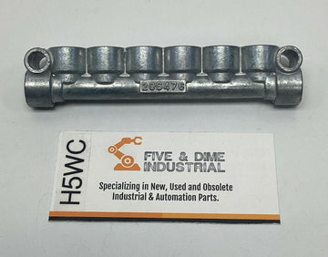 Lube USA 206476 JV-8S 6-Port Single Type Grease PDI Valve RC-1/8"