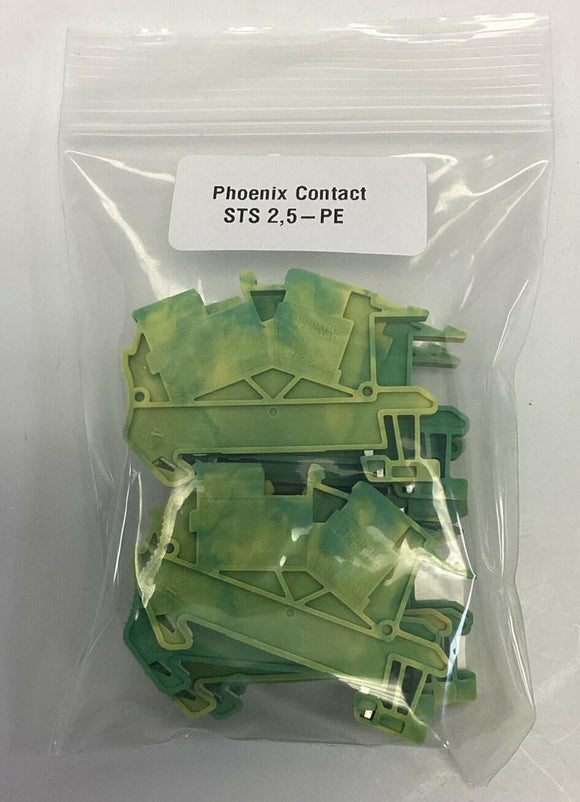 Phoenix Contact STS 2,5-PE Ground Terminal Block (Lot of 10)