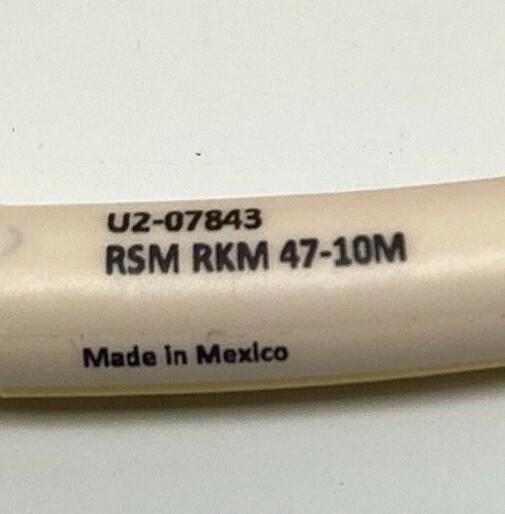 Turck RSM RKM 47/10M 4-Pole Male / Female Straight Minifast Cable, 10M U2-07843