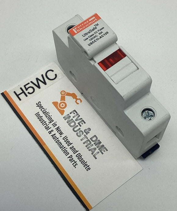 Mersen USCC11-AC120 DIN Mount Class CC Fuse Holder 120VAC, 30A