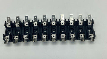 Eaton Buss S-8000 10-Pole Panel Mount Fuse Block for 1/4" x 1-1/4" Fuses - 0