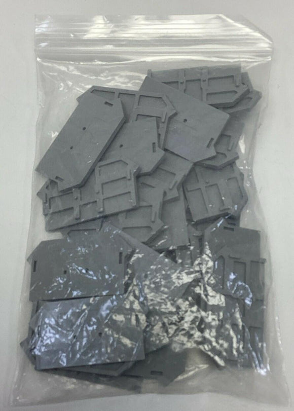 Wago 281-316 Gray 3mm Thick End and Intermediate Plate (25-Pack)