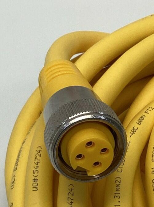 Turck RSM RKM 47/10M 4-Pole Male / Female Straight Minifast Cable, 10M U2-07843