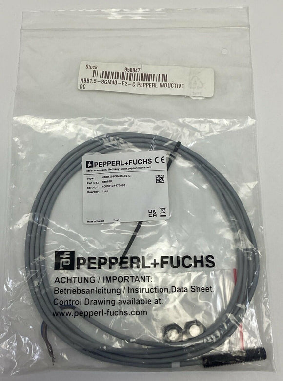Pepperl Fuchs NBB1.5-8GM40-E2-C / 86788 Inductive Proximity Sensor