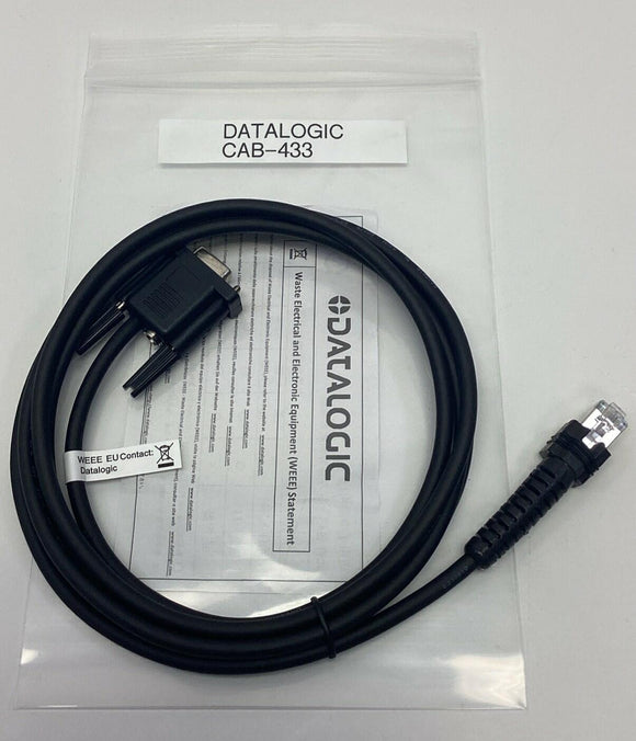 Datalogic CAB-433 9-Pin Female Straight Cable, 6 FT.