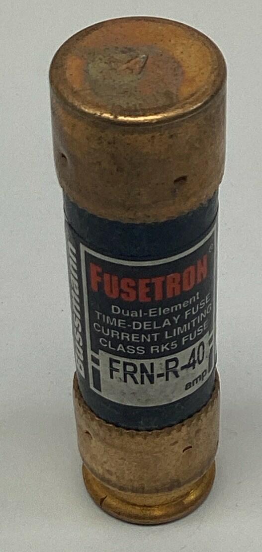 Bussmann FRN-R-40 Fusetron 40-Amp Fuse Time Delay Class RK5 (Lot of 3)