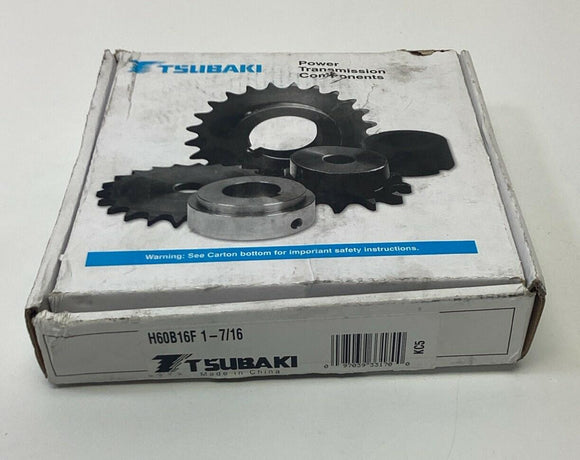 Tsubaki H60B16F 1-7/16 #60 Chain Finished Sprocket, 1-7/16" Bore, 16 Teeth