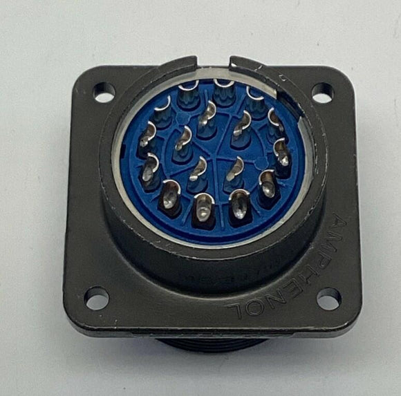 Amphenol MS3102A20-29-PW 17-Pin Male Panel Mount Connector 20-29P, Solder Cups