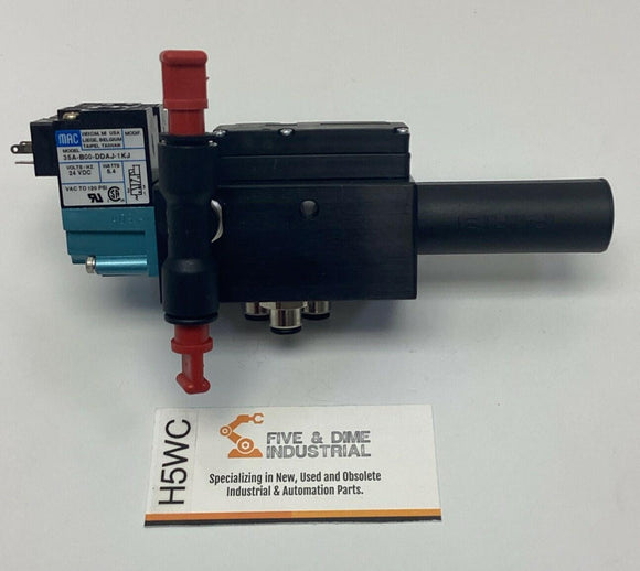 Piab 32.21.017 Vacuum Generator Module with MAC 35A-B00-DDAJ-1KJ 24VDC Valve