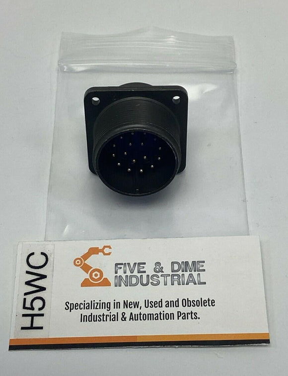 Amphenol MS3102A20-29-PW 17-Pin Male Panel Mount Connector 20-29P, Solder Cups