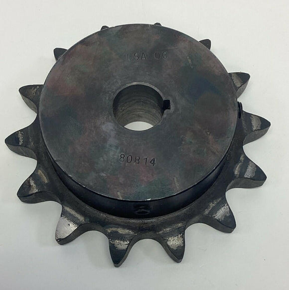 Martin 80B14-7/8 #80 Chain Sprocket 7/8" Finished Bore, 14 Teeth