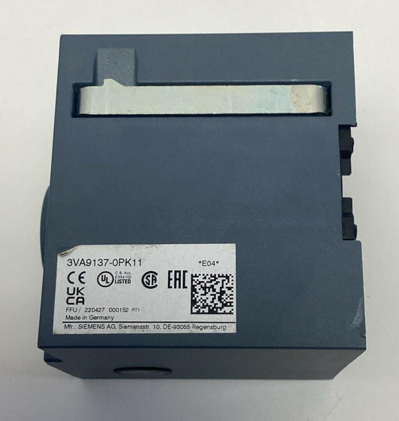 Siemens 3VA9137-0PK11 Side Wall Mount Rotary Operator Module