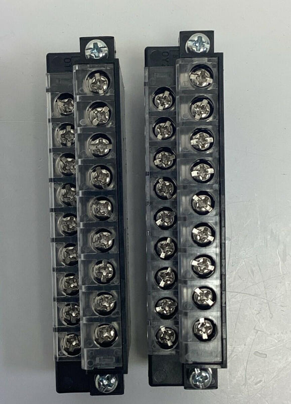 Fujikura DDK DDK18-B 18-Position Black Terminal Block Connector (2-Pack)