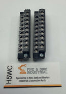 Fujikura DDK DDK18-B 18-Position Black Terminal Block Connector (2-Pack)-1